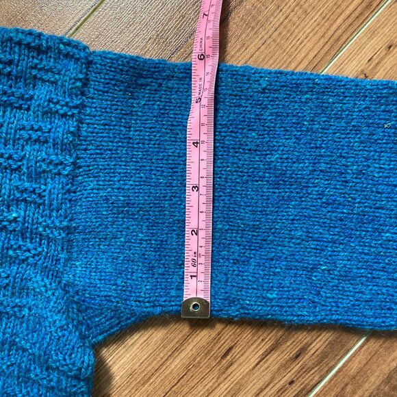 Gansey Blue Jay Sweater Hand knit Small - Picture 12 of 13